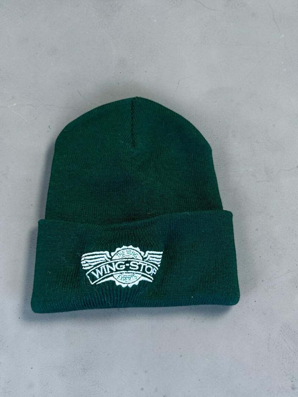 Port & Company Wingstop Embroidered Cuffed Beanie Green Acrylic
